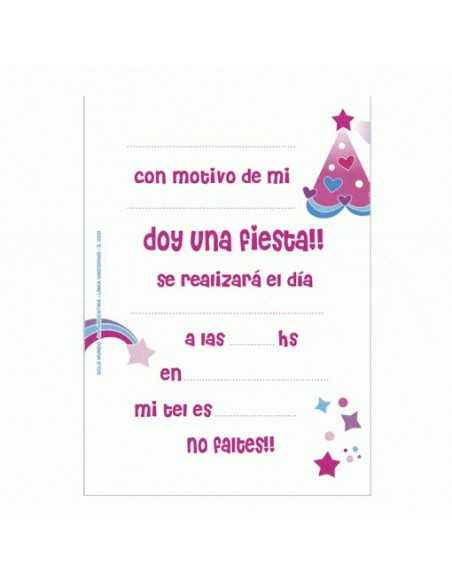 INVITACION UNICORNIO x 10