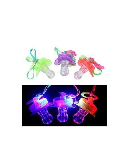 COLLAR CHUPETE LUMINOSO CON CORDON BLISTER XLC06
