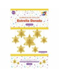 DECORACION ESTRELLA DORADA 20cm GUDO04 2