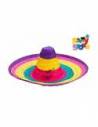 GORRO MEXICANO BANDAS MULTICOLOR GO079