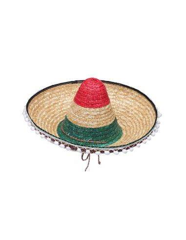 GORRO BANDERA MEXICO CON BORLAS GO080