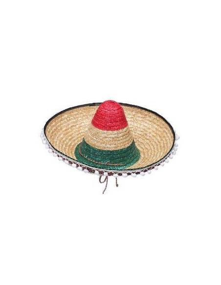 GORRO BANDERA MEXICO CON BORLAS GO080