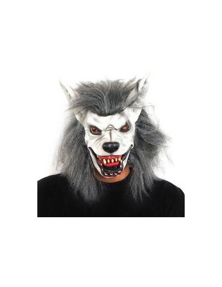 MASCARA 100% LATEX LOBO BLANCO LMA04