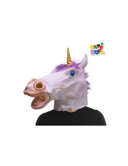 MASCARA DE LATEX UNICORNIO LMA07