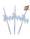 SORBETES DE POLIPAPEL UNICORNIOS IRIDISCENTES X6 DSPP001