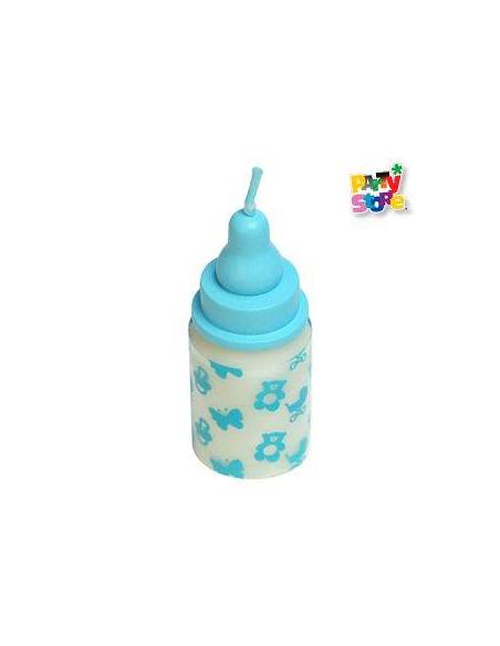 VELA DECO SOUVENIR MAMADERA CELESTE VC02
