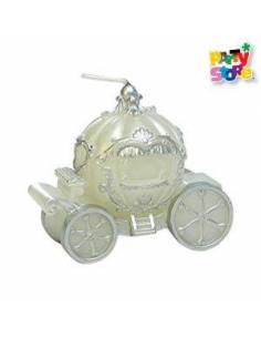 VELA DECO SOUVENIR CARRUAJE ROSA VC06