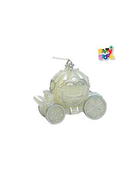 VELA DECO SOUVENIR CARRUAJE ROSA VC06