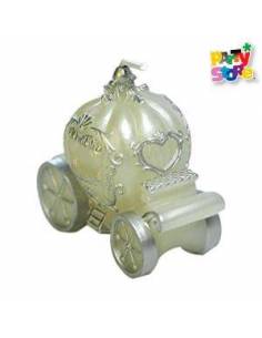 VELA DECO SOUVENIR CARRUAJE ROSA VC06 2