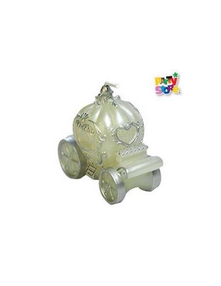 VELA DECO SOUVENIR CARRUAJE ROSA VC06