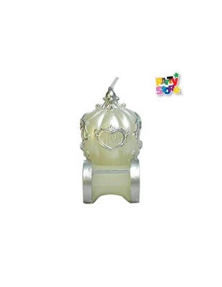 VELA DECO SOUVENIR CARRUAJE ROSA VC06