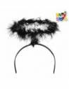 VINCHA HALO AUREOLA DE ANGEL PLUMAS NEGRAS AC173