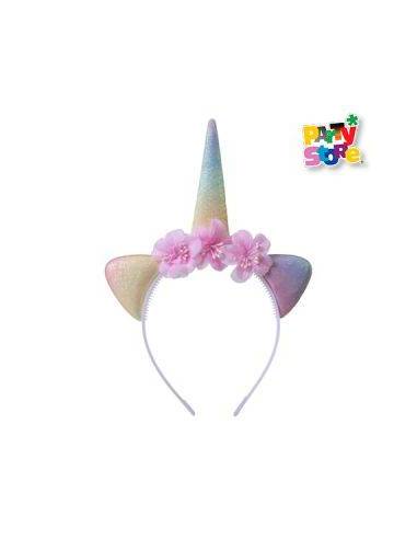 VINCHA UNICORNIO ARCO IRIS AC217