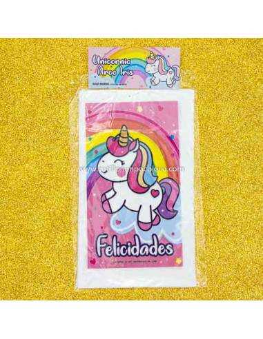 BOLSITA UNICORNIO ARCO IRIS x10