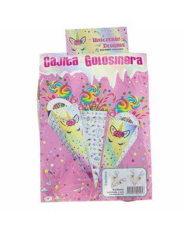 CAJITA GOLOSINERA UNICORNIO DREAMS X 8