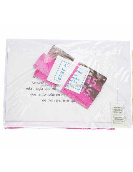 INVITACION 15 AÑOS GLAMOUR NEGRO VIOLETA x 10