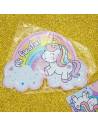 INVITACION UNICORNIO ARCO IRIS x 10