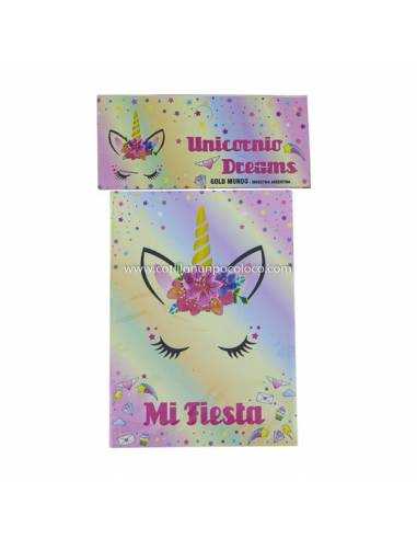 INVITACION UNICORNIO DREAMS x 10