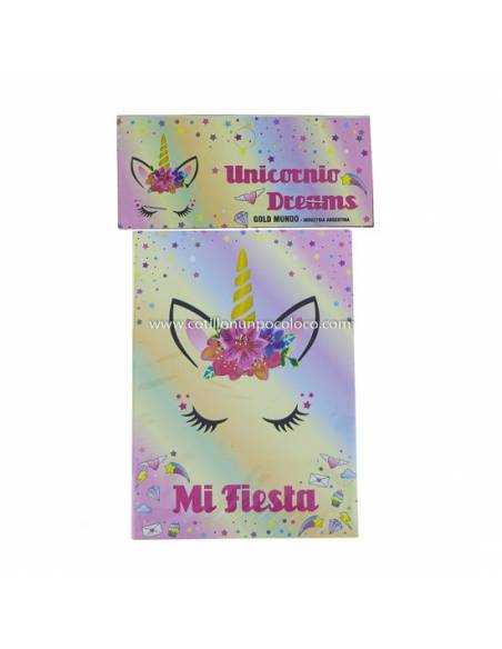 INVITACION UNICORNIO DREAMS x 10