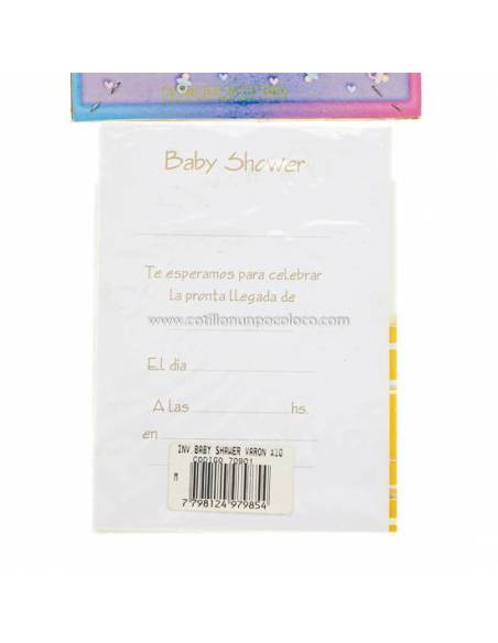 INVITACION x10 BABY SHOWER NENE