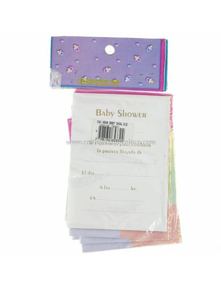 INVITACION x10 BABY SHOWER PARAGUA NENA