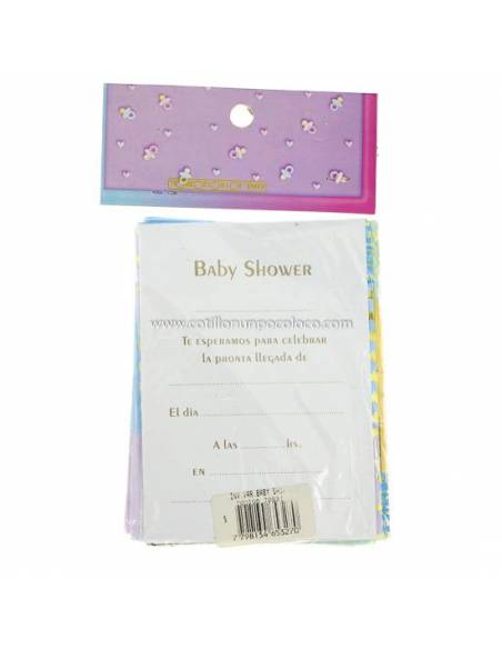 INVITACION x10 BABY SHOWER PARAGUA NENE