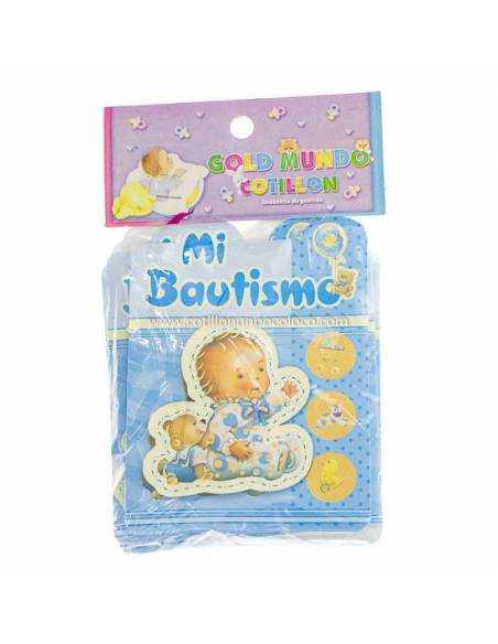 INVITACION x10 BAUTISMO RELIEVE NENE