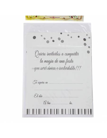 INVITACION x10 TODA OCASION BANDERIN FELIZ CUMPLE