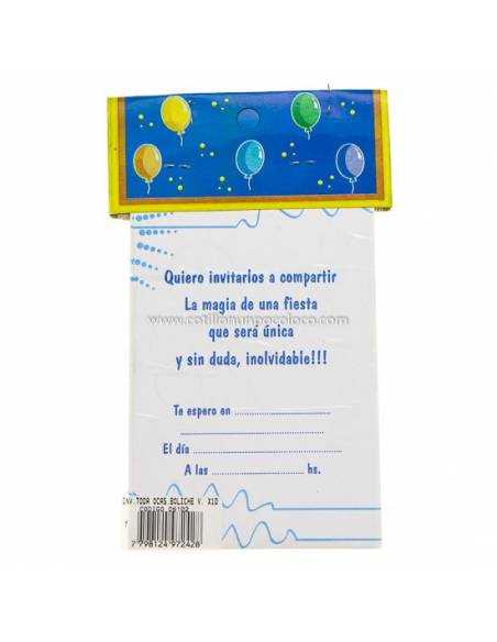 INVITACION x10 TODA OCASION BOLICHE VARON
