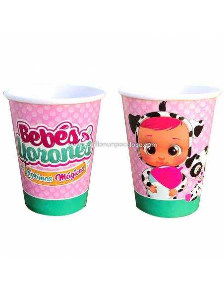 VASO PLASTICO CRY BABIES x10