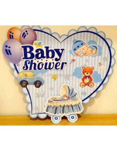 CARTEL 3D BABY SHOWER Y CUMPLE 45cm