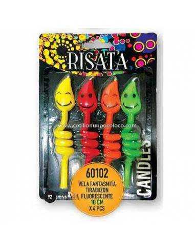 VELA FANTASMITA TIRABUZON FLUOR x 4