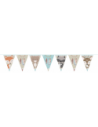 BANDERIN TRIANGULAR ANIMALES DEL BOSQUE X1