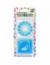 VELAS TORNEADAS CELESTE CON BASES x24 VT6CE
