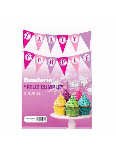 BANDERIN GRANDE FELIZ CUMPLE NENA x1