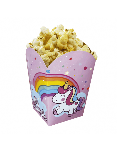 POP CORN UNICORNIO ARCO IRIS x10