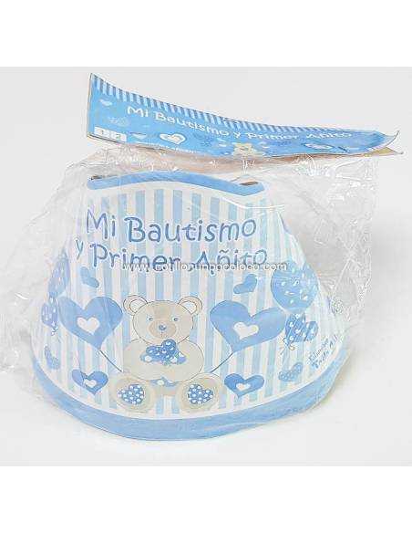 GORRO MI BAUTISMO Y PRIMER AÑITO NENE X10