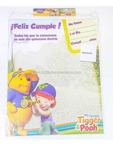 POSTER DEL RECUERDO TIGGER Y POOH X1