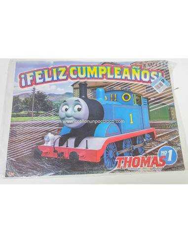 AFICHE FELIZ CUMPLE THOMAS EL TREN X1