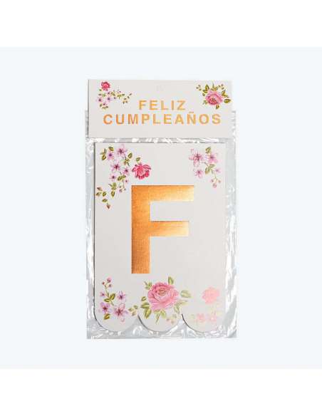 BANDERIN FLORES x 1