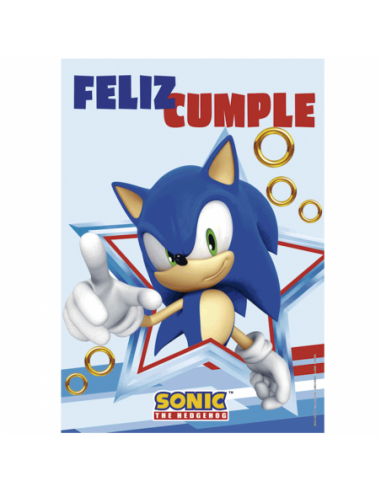 POSTER FELIZ CUMPLE SONIC x 1