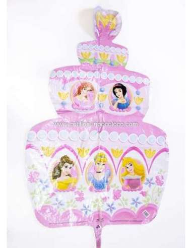GLOBO TORTA GRANDE PRINCESAS