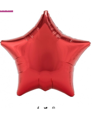 GLOBO 18" ESTRELLA ROJA