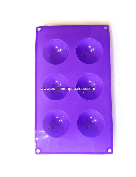 MOLDE DE SILICONA MEDIA ESFERA SEMI CIRCULO Tik Tok