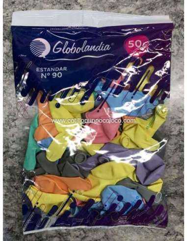 GLOBO LISO SURTIDO PASTEL N° 90 x50