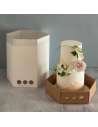 CAJA HEXAGONAL PARA TORTAS 30x30x32