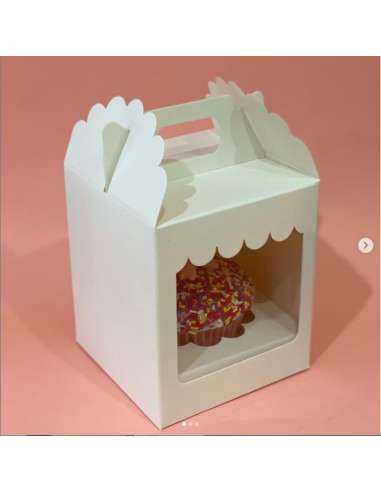 TIENDA 1 CUPCAKE CON VISOR 9,5x9,5x11cm