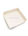 BANDEJITAS CARTULINA BLANCA CON ONDAS 10 x 10