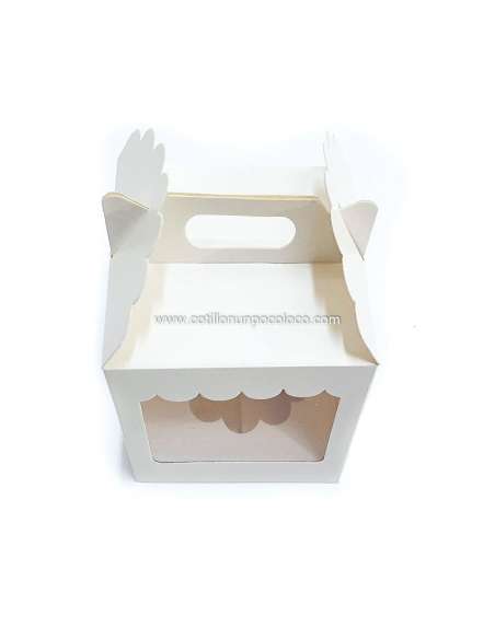 TIENDA 1 CUPCAKE CON VISOR 9,5x9,5x11cm