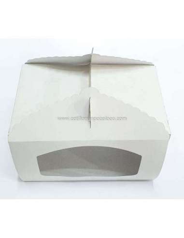 CAJA CON VISOR MUFFIN/CUPCAKE MED. 21x14x12 cm 260grs